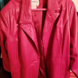 Pamela McCoy PINK Leather Jacket - 3x